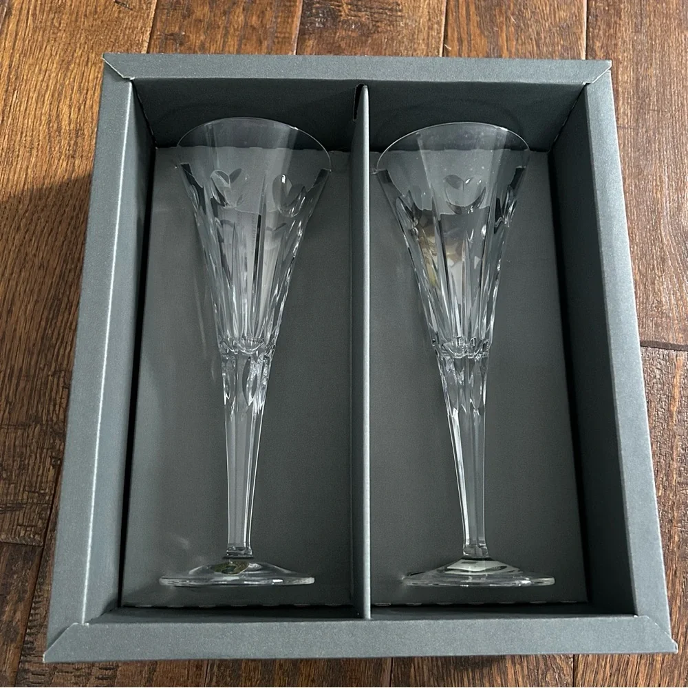 Brand New Set of Waterford Crystal Champagne Glasses - Picture 1 of 5